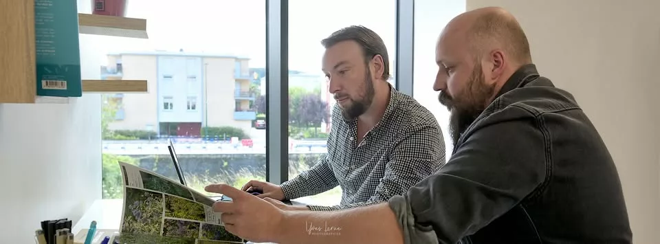 Création de jardin par des architectes paysagistes : Raphaël et Julien